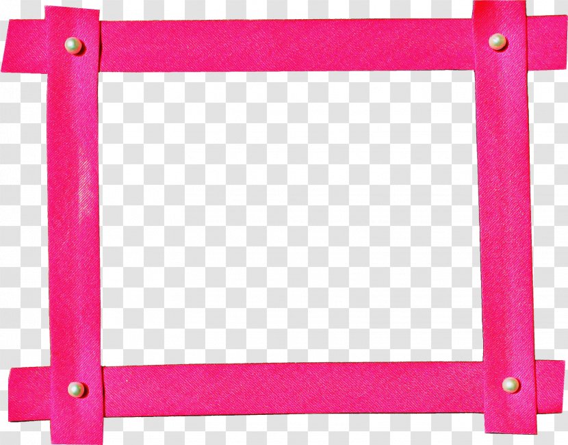 Flower Photo Frame - Picture Frames - Rectangle Magenta Transparent PNG