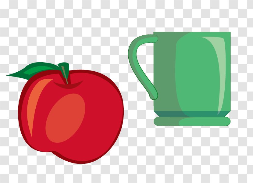 Apple Illustration - Vector Red Transparent PNG