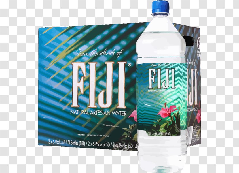 Bottled Water Distilled Fiji - Drink Transparent PNG