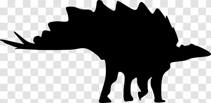 Silhouette Stegosaurus Clip Art - Tail Transparent PNG