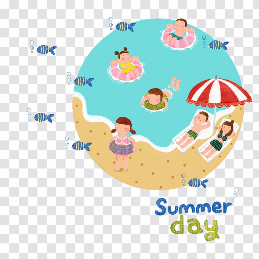 Drawing Stock Illustration Beach - Area - Summer Art Word Transparent PNG