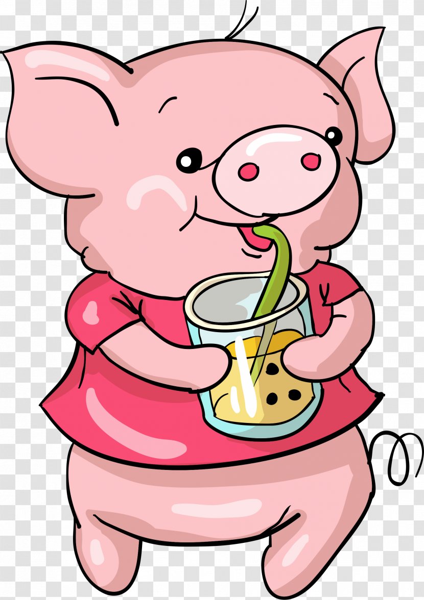 Domestic Pig Suidae Clip Art - Cartoon Transparent PNG