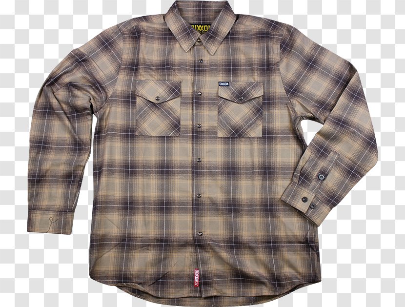 Flannel Plaid - Top Collar Transparent PNG