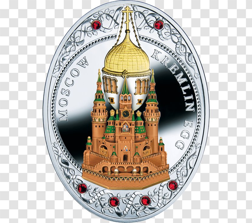 Moscow Kremlin Fabergé Egg Coin Niue Silver - Gemstone Transparent PNG
