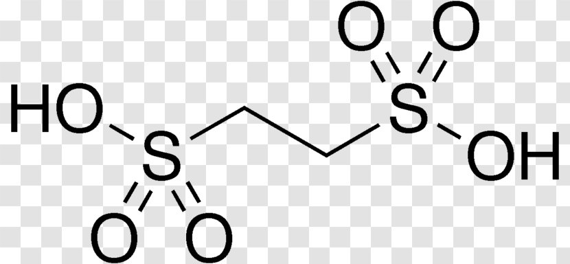 Ethanedisulfonic Acid Diprotic Adipic Dicarboxylic - Benzoic - Black And White Transparent PNG