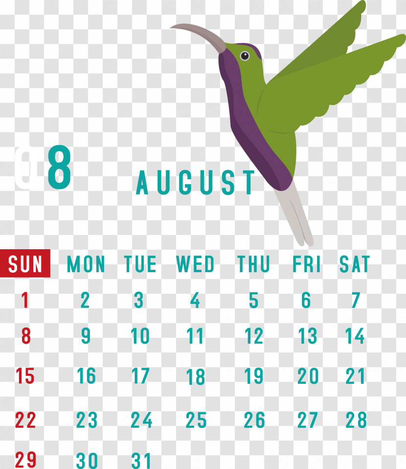 August 2021 Calendar August Calendar 2021 Calendar Transparent PNG