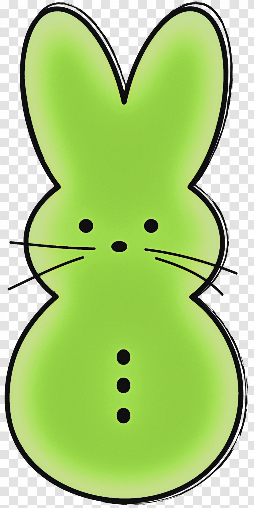 Green Cartoon Rabbits And Hares Rabbit Whiskers Transparent PNG