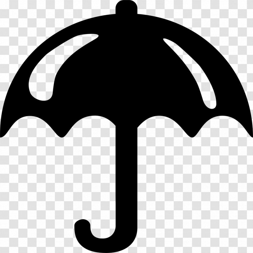 Rain Umbrella Weather Cloud Clip Art - Black Transparent PNG