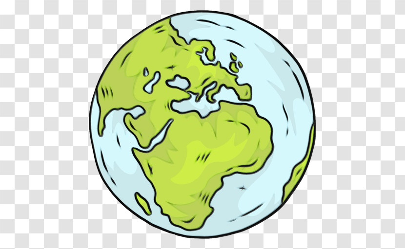 Green Yellow Earth World Logo Transparent PNG