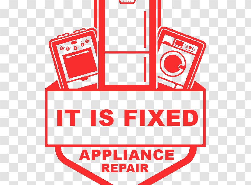 It Is Fixed Appliance Repair Home Washing Machines Dishwasher Refrigerator - Red - Repairman Transparent PNG