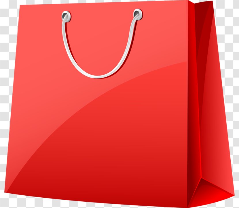 Paper Shopping Bag Brand - Red Bags Transparent PNG