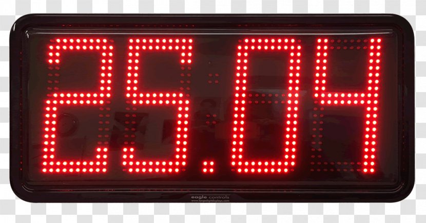 Light Display Device Digital Clock LED Electronic Signage Transparent PNG