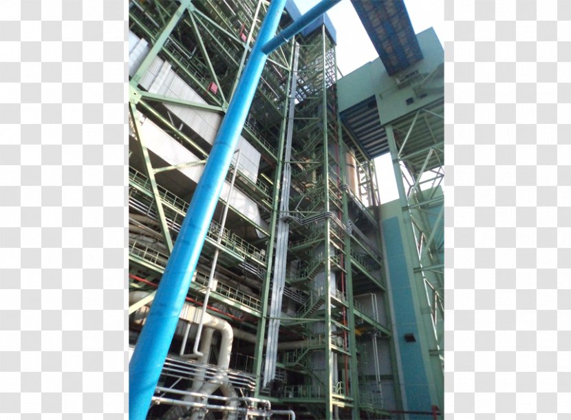 Steel Facade Scaffolding Engineering - Industry - Power Plant 3d Transparent PNG