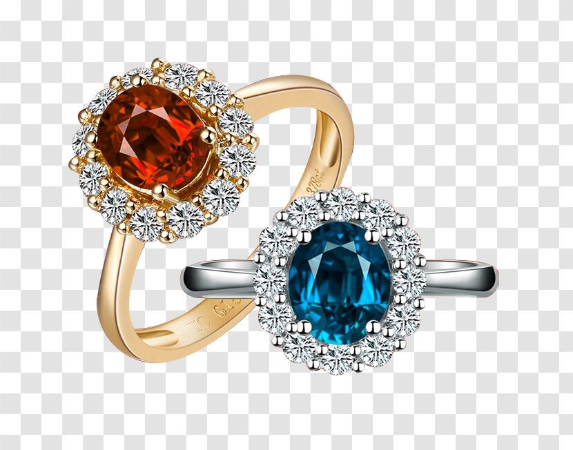 China Ring Ruby Gemstone Diamond - Sapphire Transparent PNG