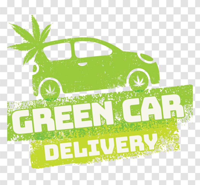 Green Car Delivery Kush Cannabis Vehicle - Brand Transparent PNG
