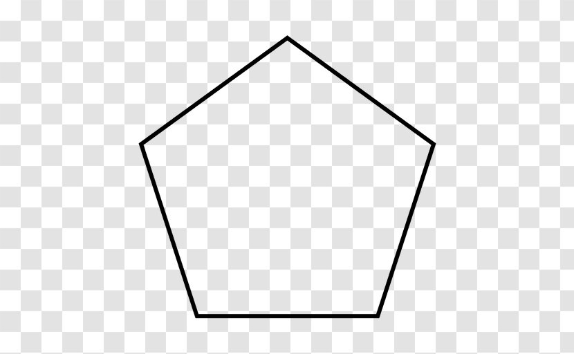 Regular Polygon Pentagon Polytope Geometry - Triangle - Stroke Transparent PNG