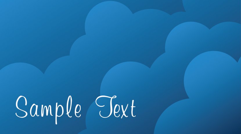 Blue Sky Cloud Brand Wallpaper - Azure - Vector Shading Fashion Business Card Transparent PNG