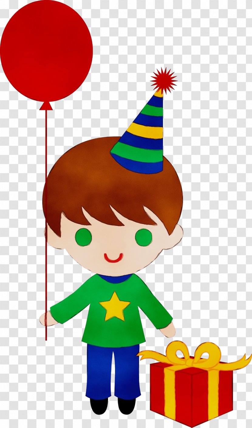 Happy Birthday Cartoon - Greeting Note Cards - Party Supply Hat Transparent PNG
