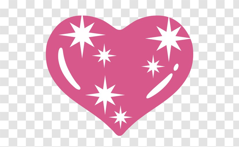 Emoji Android Heart 0 - Silhouette - Sparking Transparent PNG