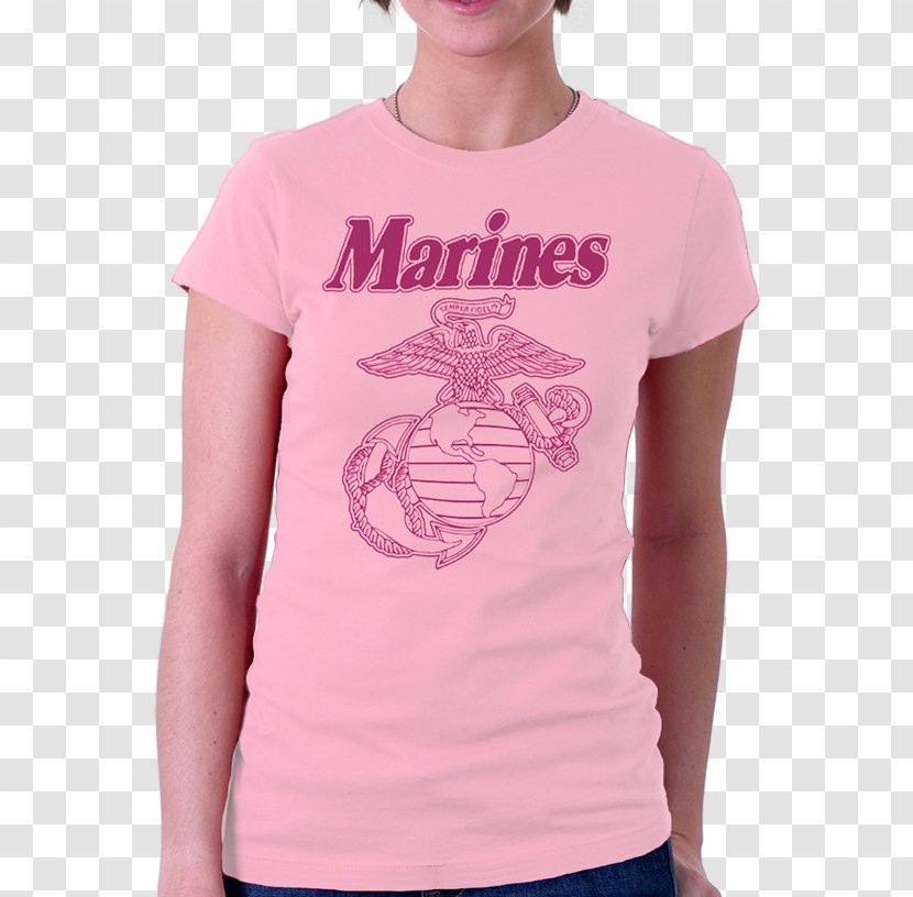 T-shirt United States Marine Corps Sleeve Women In The Marines - Tshirt Transparent PNG