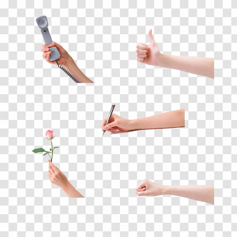 Wrist Hand Gesture - Heart - Women Transparent PNG