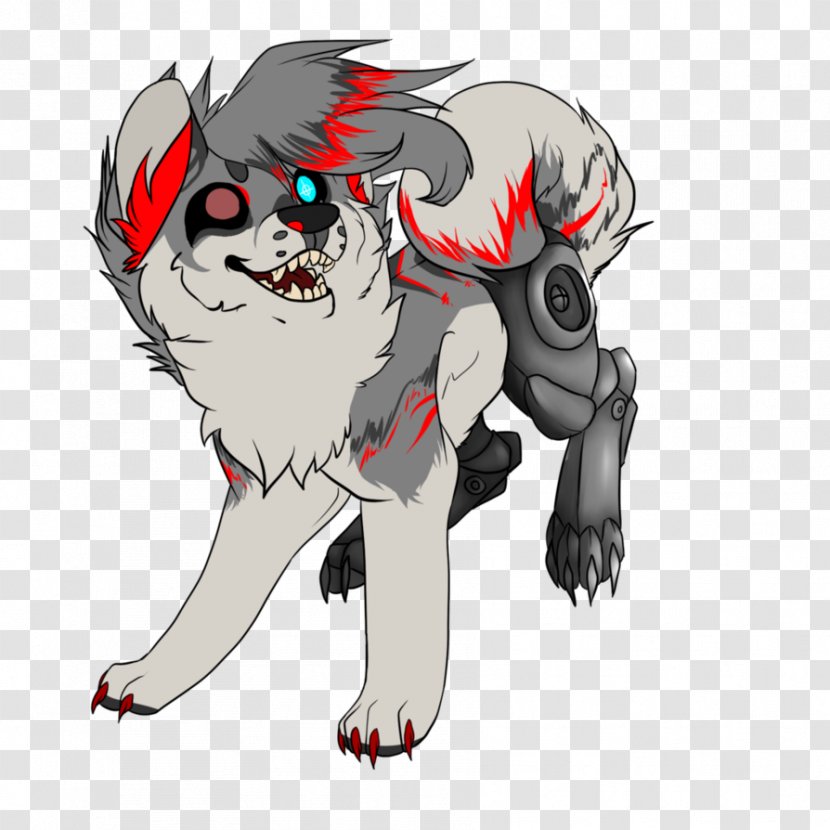 Gray Wolf Drawing Art Cyborg - Flower Transparent PNG