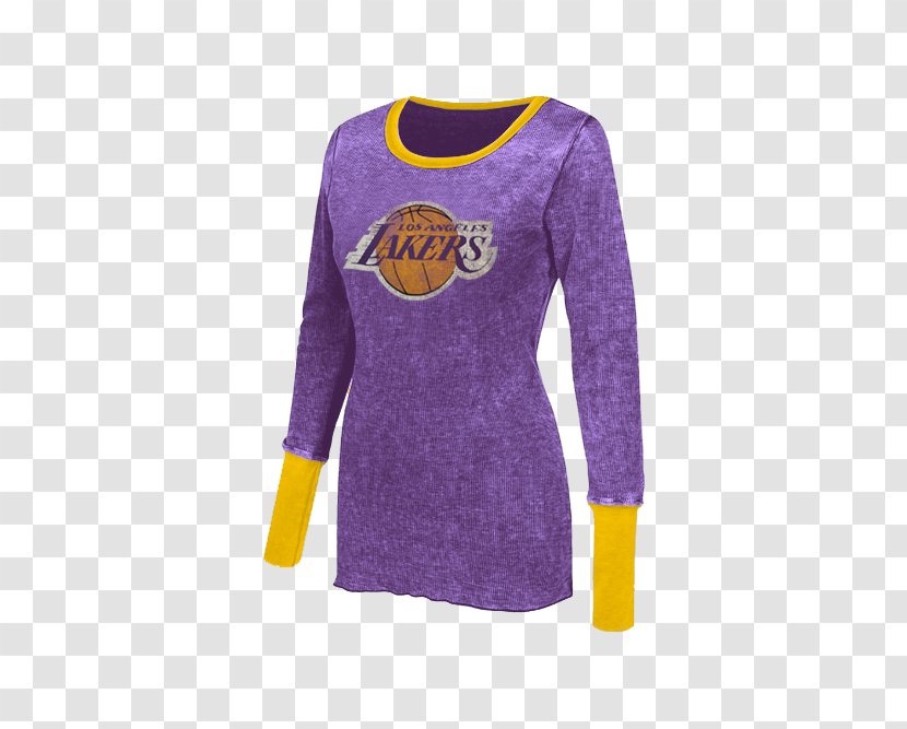 Los Angeles Lakers Long-sleeved T-shirt NBA - Heart Transparent PNG
