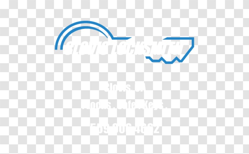 Logo Line Brand Point Angle - Blue - Locks Transparent PNG