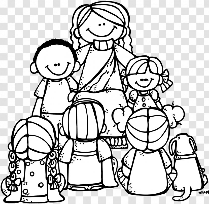 Coloring Book Teaching Of Jesus About Little Children Bible Adult - Flower - Child Transparent PNG
