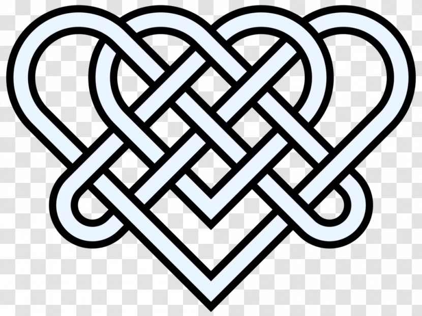 Celtic Knot Triquetra Celts Heart Symbol - Silhouette Transparent PNG