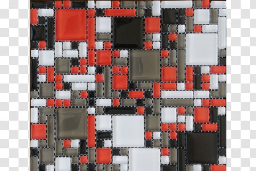 Mosaic Glass Red Black Stone - Brown Transparent PNG