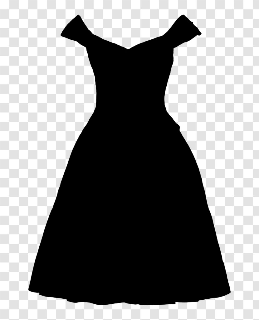 Wiki Dress Black & White M Shoulder - Sleeve Transparent PNG