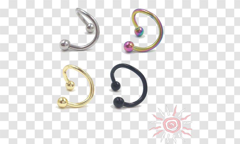 Earring Body Piercing Nose Jewellery Helix - Barbell Transparent PNG