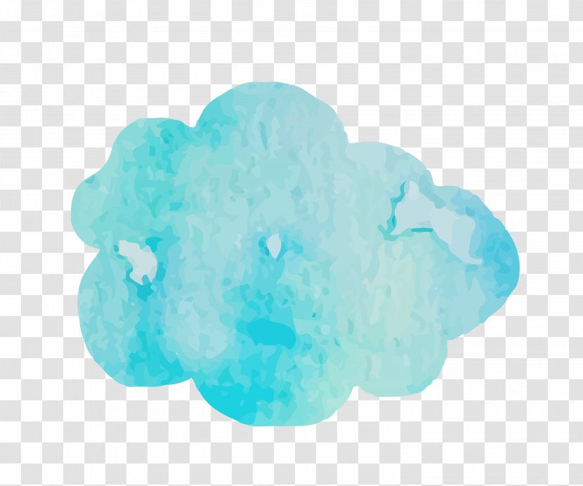 Euclidean Vector Cloud Vecteur - Turquoise - Clouds Transparent PNG