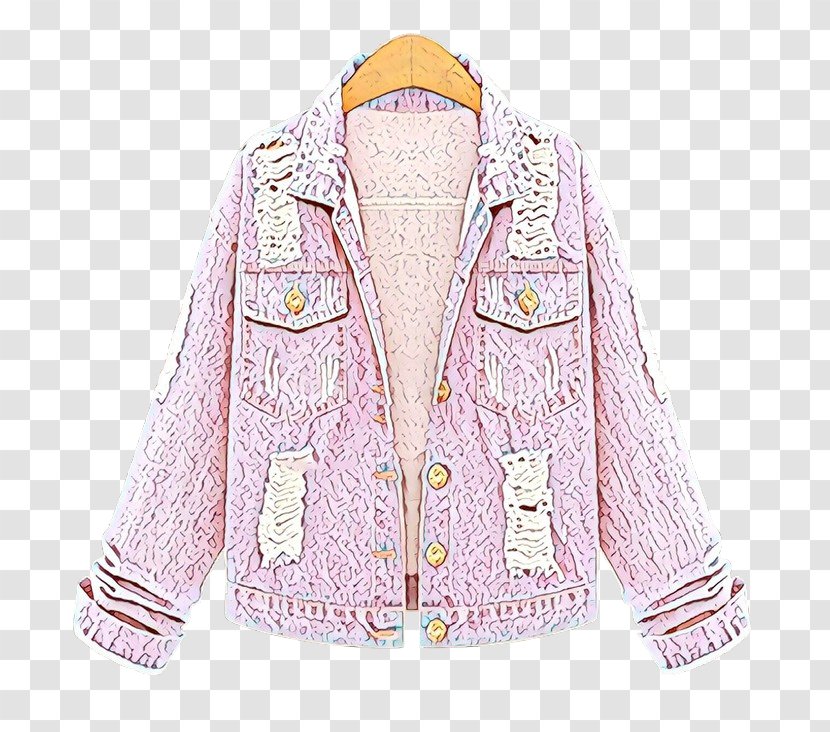 Pink Background - Blazer - Coat Sweater Transparent PNG