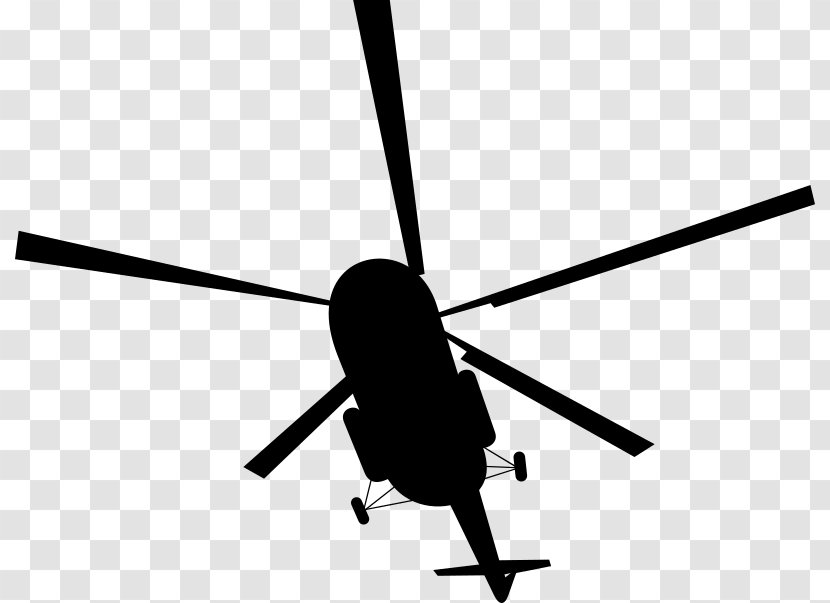 Military Helicopter Sikorsky UH-60 Black Hawk Aircraft Clip Art - Rotor - Clipart Transparent PNG