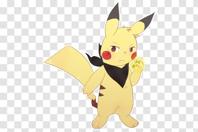 Clip Art Canidae Illustration Cat Fox - Character - Flash Pikachu Transparent PNG