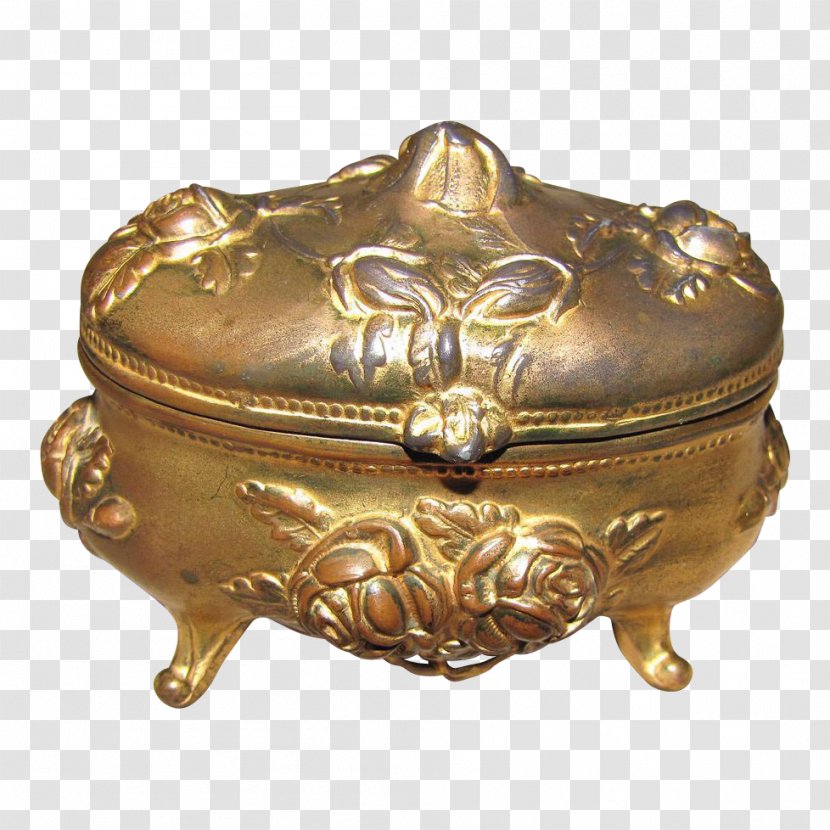 Casket Jewellery Gold Estate Jewelry Filigree - Brass - Antique Transparent PNG