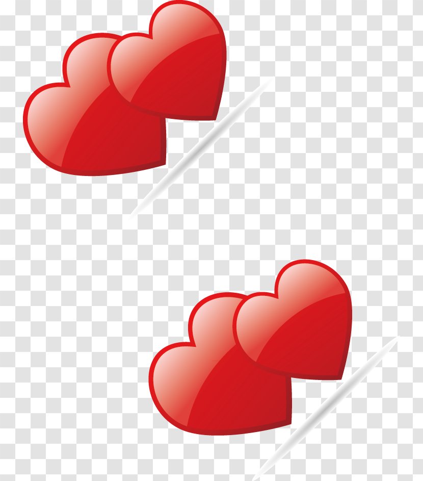 Gift Valentine's Day Romance Icon - Double Heart Romantic Keepsake Transparent PNG