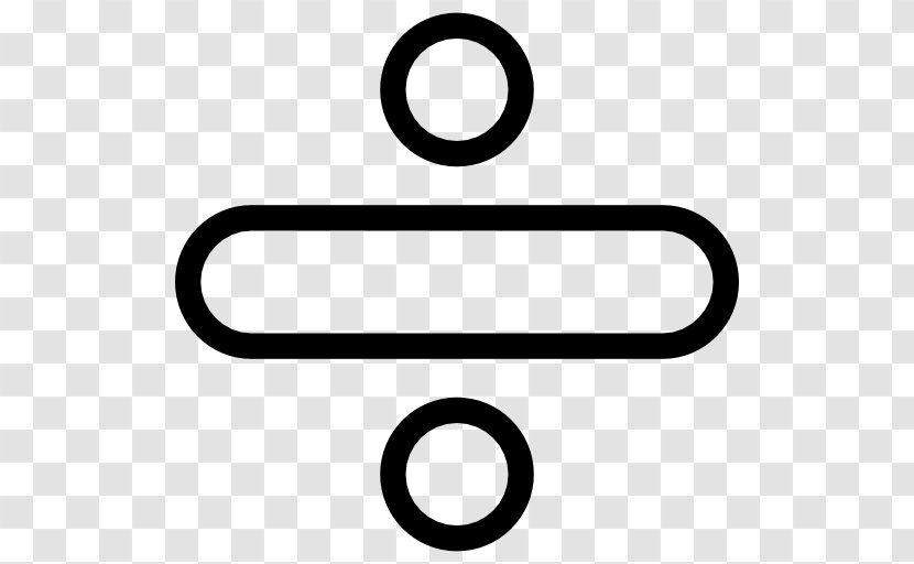 Obelus Division Sign - User Interface - Mathematics Transparent PNG