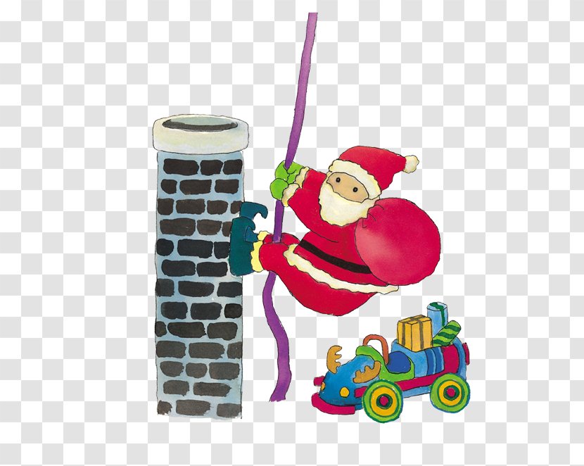 Santa Claus Christmas Gift Clip Art - Painting - Old Rope Car Transparent PNG