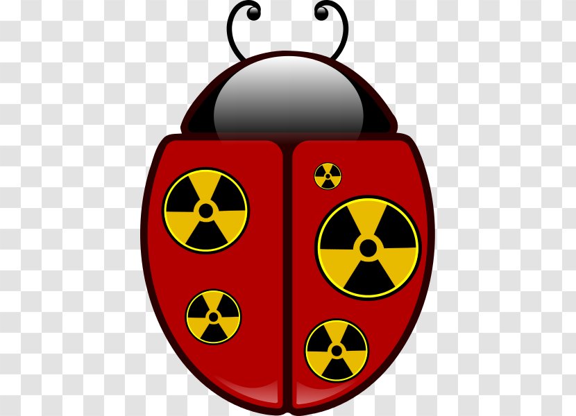 Radioactive Decay Radiation Symbol Clip Art - Drawing - Ladybug Tshirt Transparent PNG