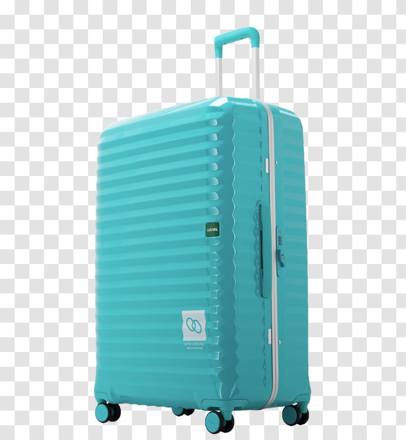 Suitcase Hand Luggage Blue Antler Travel - Azure Transparent PNG