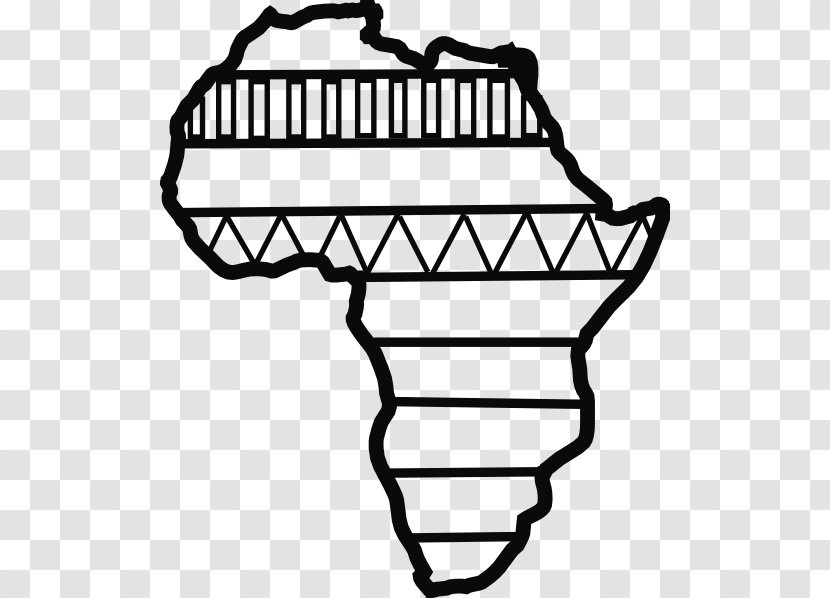 African Art Blank Map Clip - Africa Transparent PNG