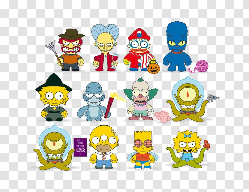 Homer Simpson Treehouse Of Horror Action & Toy Figures Maggie Kidrobot - Baby Toys Transparent PNG