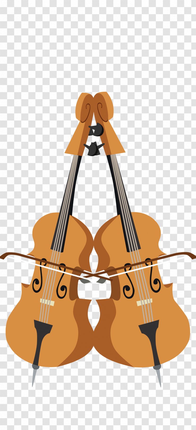 Violone Violin Cello Double Bass Viola - Frame Transparent PNG