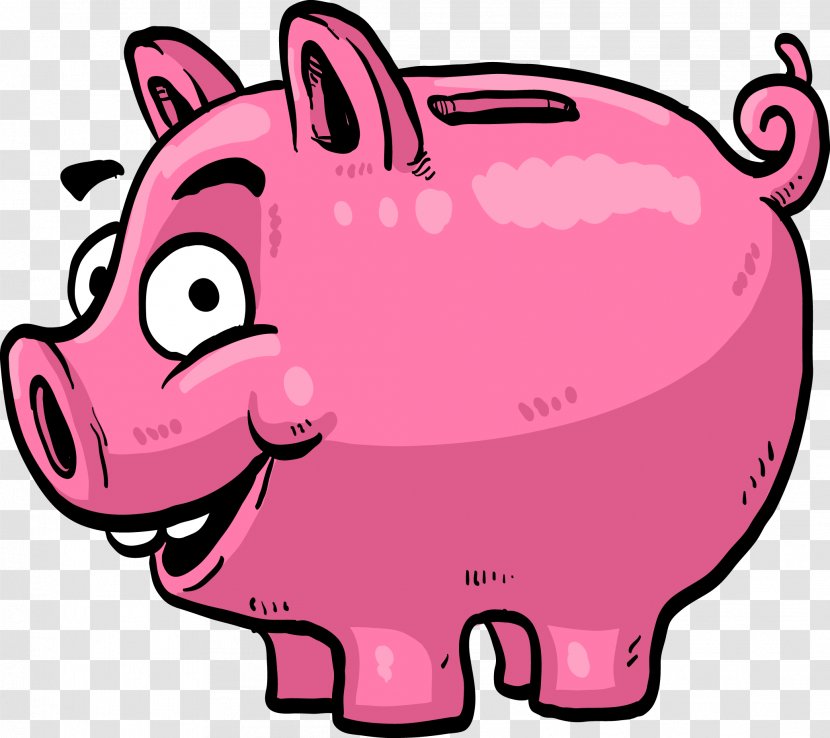 Money Saving Piggy Bank Clip Art Transparent PNG