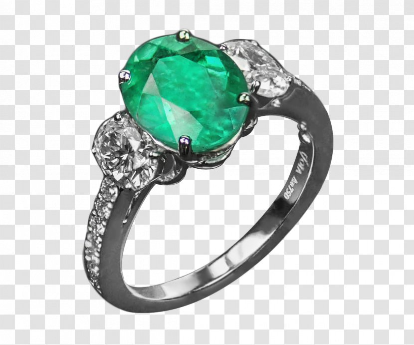 Emerald Body Jewellery Turquoise Diamond - Platinum Transparent PNG