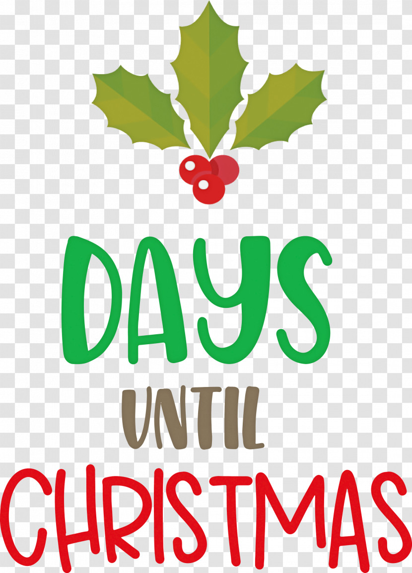 Days Until Christmas Christmas Xmas Transparent PNG