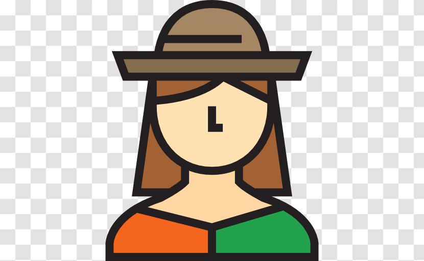 Woman With A Hat Clip Art Transparent PNG